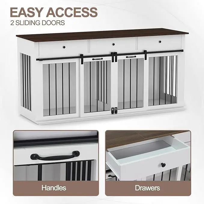 Pet furniture Panel furniture Dog cage Double-sided open cabinet Kennel
