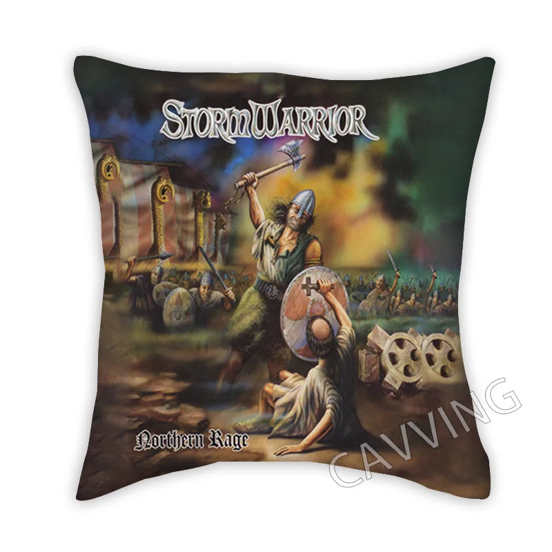 Storm Warrior  Rock  3D Printed Polyester Decorative Pillowcases Throw Pillow Cover Square Zipper Cases Fans Gifts Home Decor