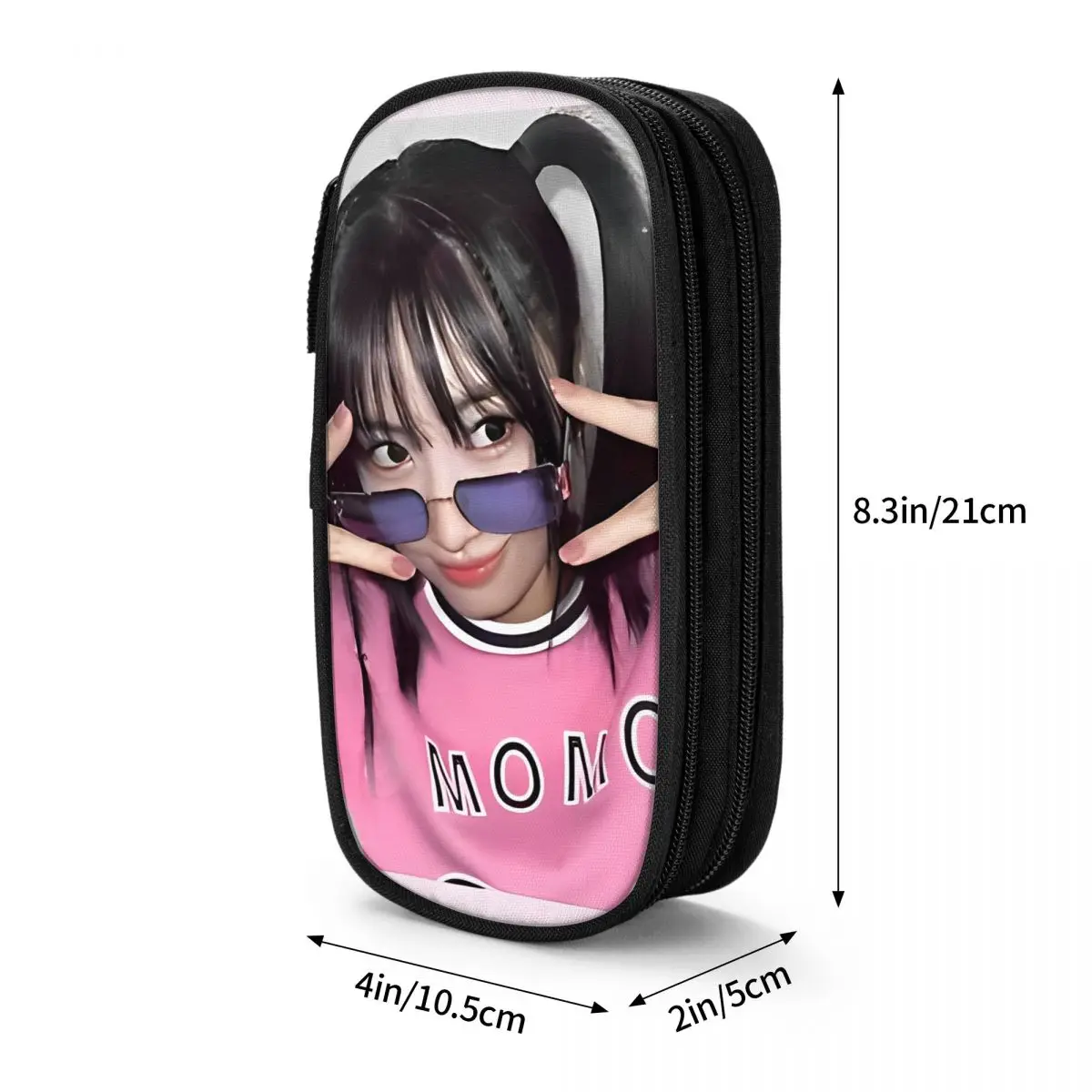 Imagem -06 - K-pop-twice Idol Pattern Pencil Cases Lovely Pen Bolsa Student Grande Armazenamento Office Cosmetic Pencilcases