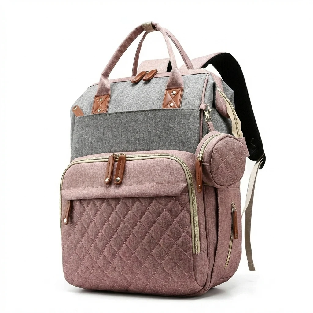 oxford-mummy-backpack-with-changing-pad-waterproof-travel-diaper-bag-large-capacity-baby-products-organizer-pacifier-case