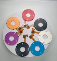 Replacement Click Wheel for IPod Classic 6th/7th 80GB/120GB/160GB  (Black,White,Red,Blue,Green,Purple)