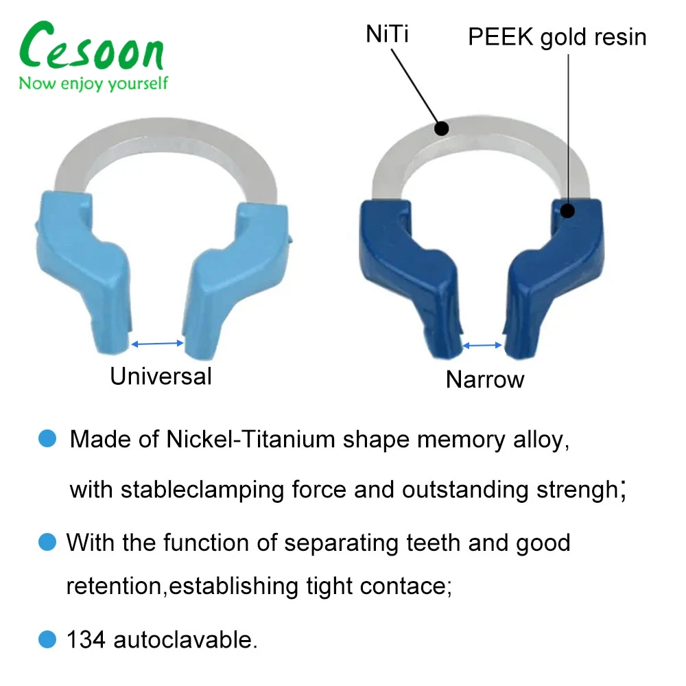 Bandes de Matrice Dentaire en Coupe D.lique, Anneau de Serrage Universel Étroit en Nickel et Titane, Outils de Dentiste, 1 Pièce