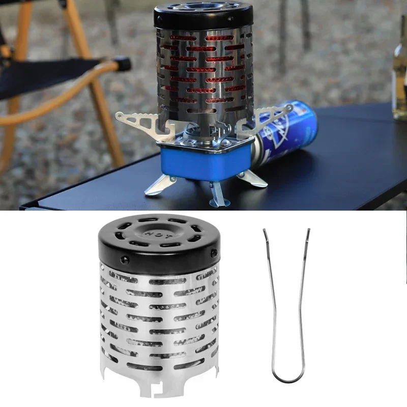 Outdoor Portable Gases Heater Stoves Heating Cover Mini Heater Cap Stainless Steel Gas Oven Burner Camping Stove Equipments