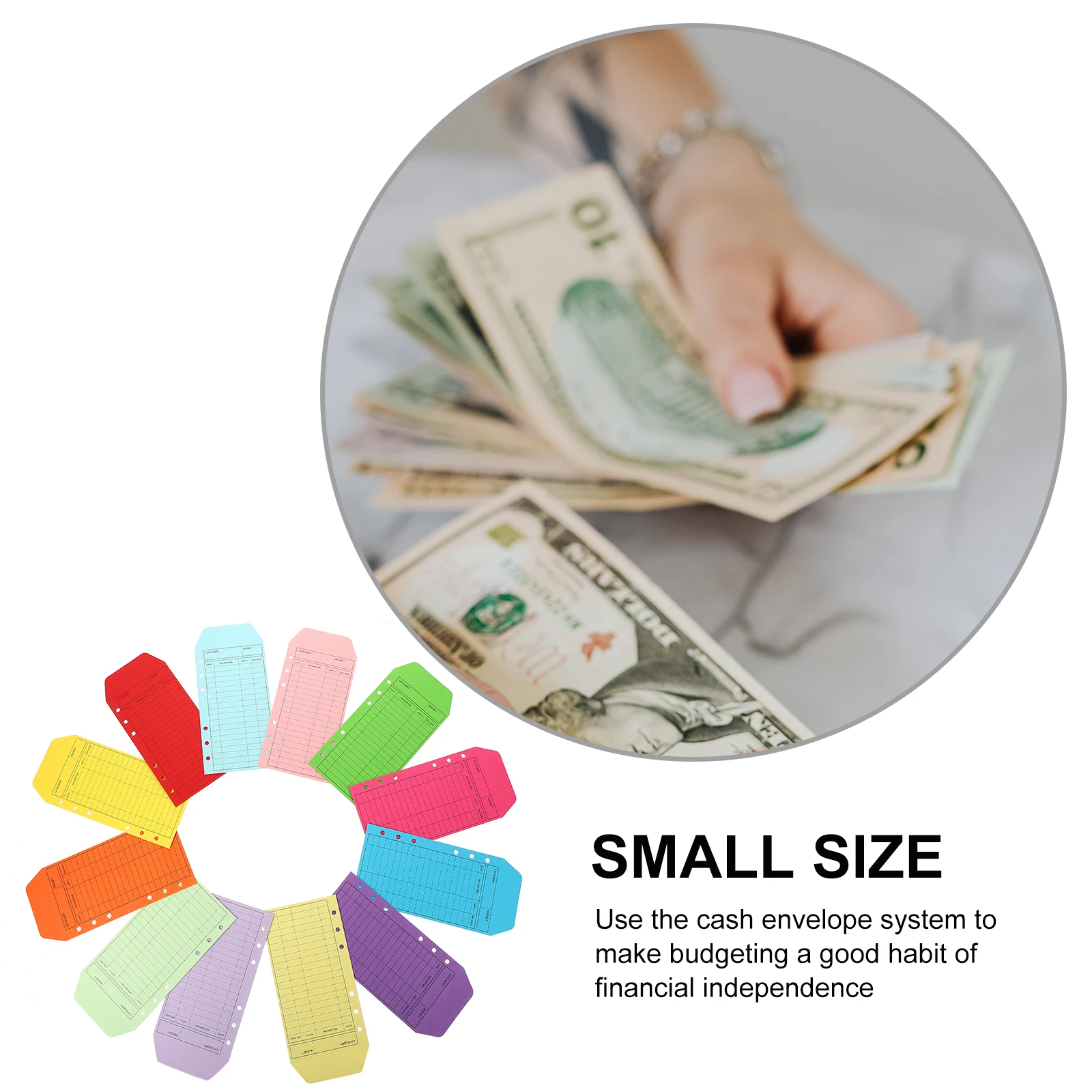 

12pcs Colorful Kraft Paper Envelopes Budgeting System Cash Binder Financial Planner Supplies Storage Tools Tracking Sheets