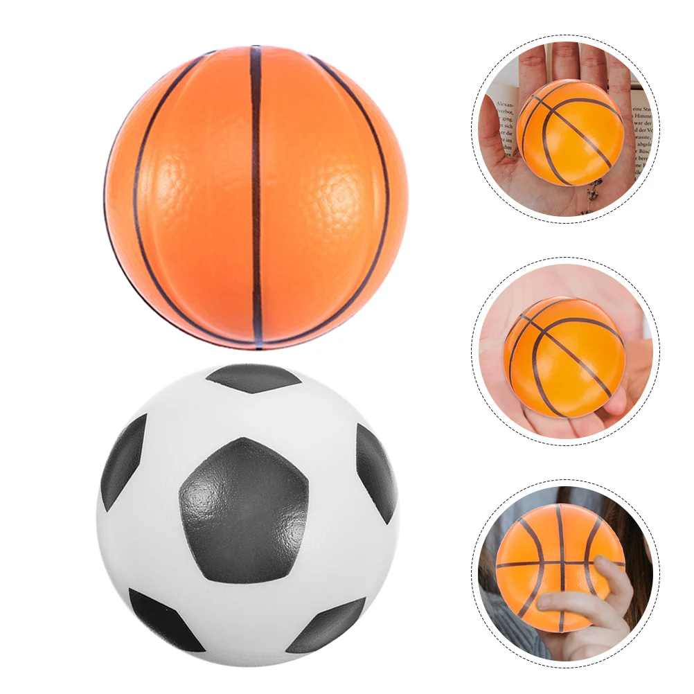 8 Pcs Basketball Decompression Toy Child Football Toys Balls Pu Gym