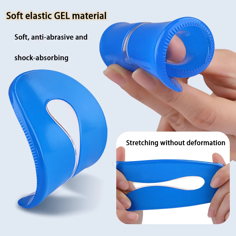 U-Shaped Silicone Heel Cushion Shock Absorbing Half Cushion Heel Protector Foot Pain Relief Gel Cushion image 4