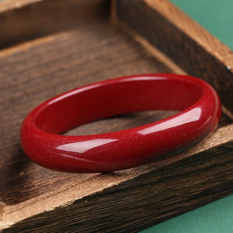 

New Natural Raw Ore Cinnabar Bracelet, Classic Fashion Ethnic Style Jewelry