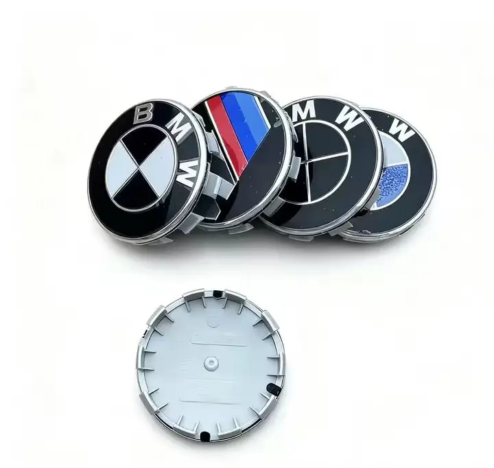 56 مللي متر/68 مللي متر 4-قطعة BMW محور العجلة غطاء مركزي غطاء حماية شارة تعديل ، مناسبة لسيارات BMW X5 X3 E39 F25 E60 F15 F35 F18 #3