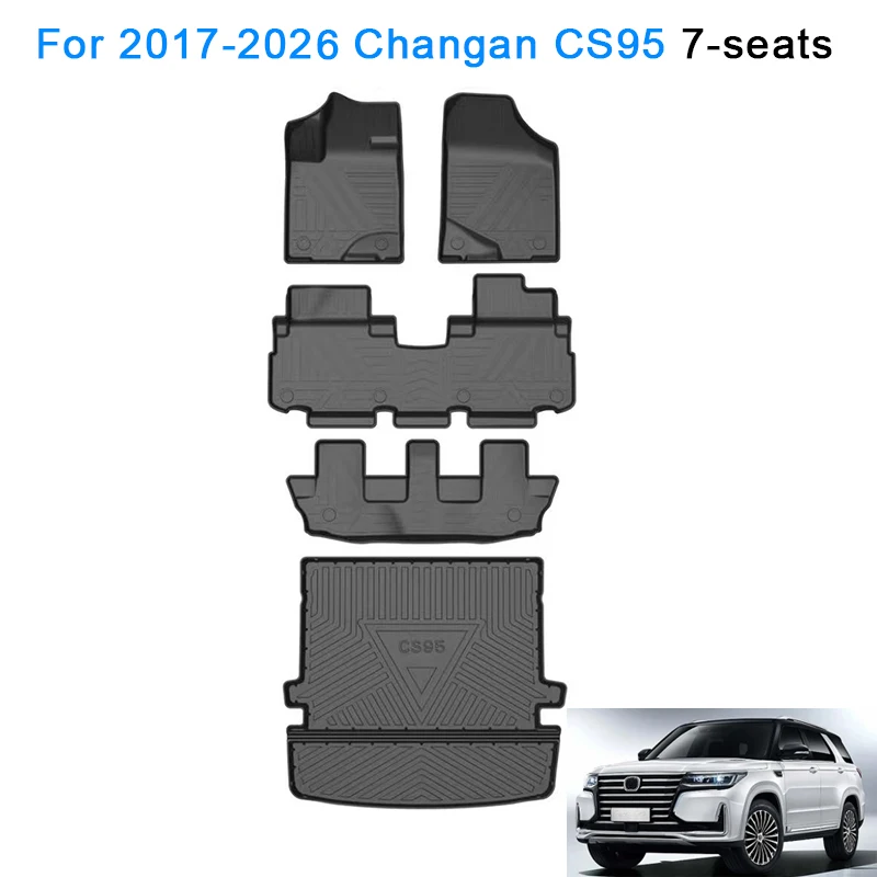 

for 2017 2018 2019 2020 2021 2022 2023 2024 2025 2026 Changan CS95 7-seats Car Floor Mats Protective Pad Cargo Liner Trunk Mat