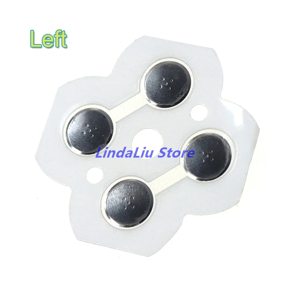 1PCS Cross Key ABXY Button Metal Conducting Strip For 3DS Controller D-Pad Dome Snap PCB board buttons Conductive FIlm
