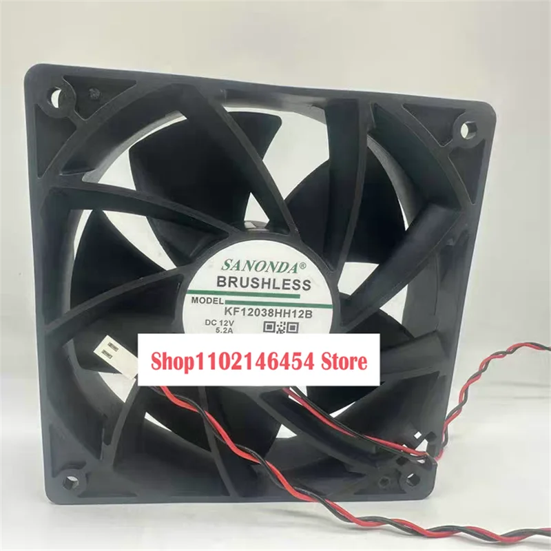 

1 шт. для SANONDA KF12038HH12B DC 12 В 5,2 А 120x120x38 мм 2-контактный охлаждающий вентилятор