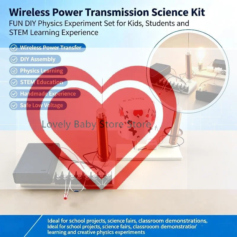 1 Set DIY Wireless Power Transmission Component Science And Education Toys Children's Science And Education Experiment Models