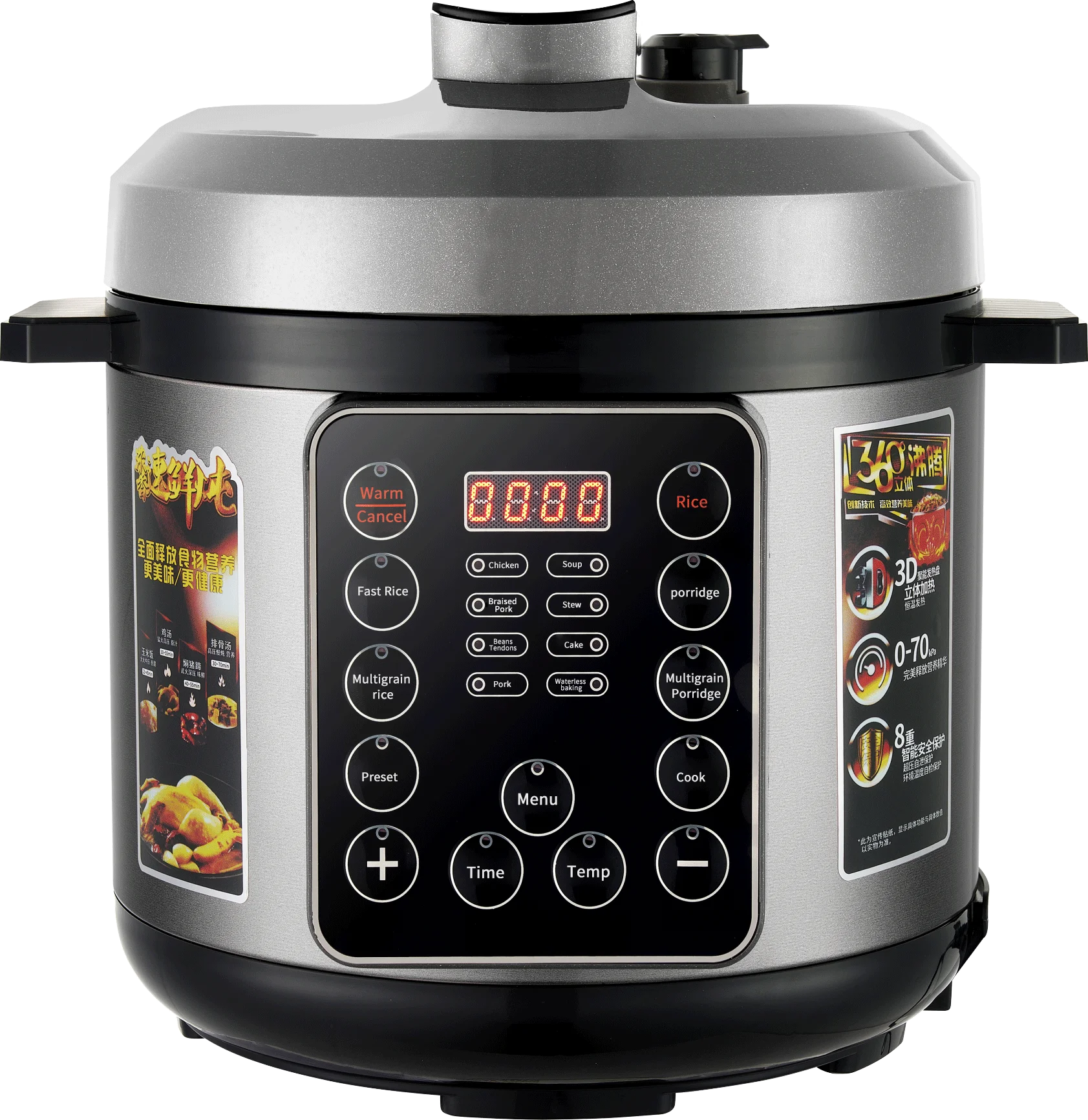 Wholesale Presto Electric Pressure Cooker 5L 6L All In One Pressure Cooker Fast Cooking Stainless Steel High Pressure Pot Cooker