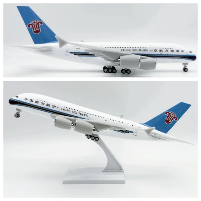 

Масштабные модели самолетов 1/250, 30 см, A380 China Southern Airways, сборная модель из смолы с подставкой, коллекционные подарки, детские игрушки