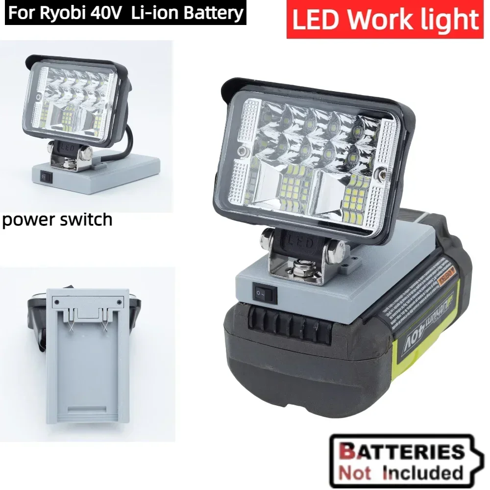 

LED Work Light for Roybi 40V Lithium Battery Portable Outdoor Camping Emergency Lights(NO Battery )