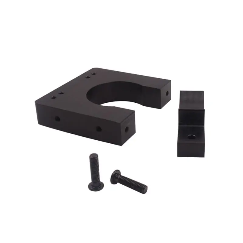 doyou 2 Pcs CNC Engraving Machine Diameter 80mm Spindle Motor Fixture Aluminum Support Mounting Base Bracket(80mm)