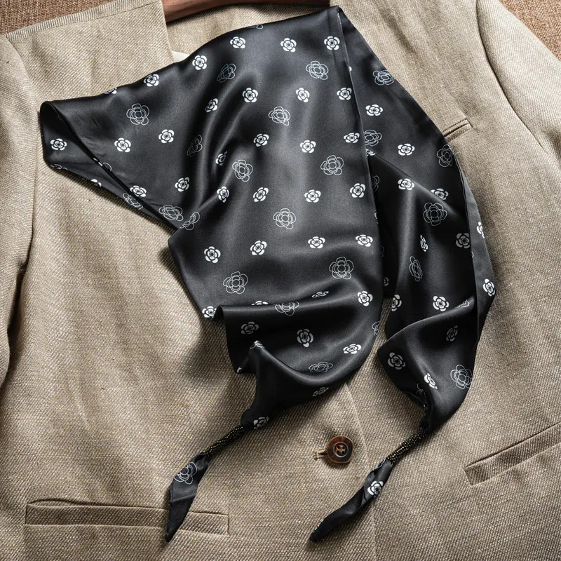 Luxuriöser Schal Damen-Hijab Bedruckter Turban Weiblicher Kopfschmuck Bandana Damen-Schal Wickeltücher Halstuch Foulards Femme Kopftuch – Detail 13