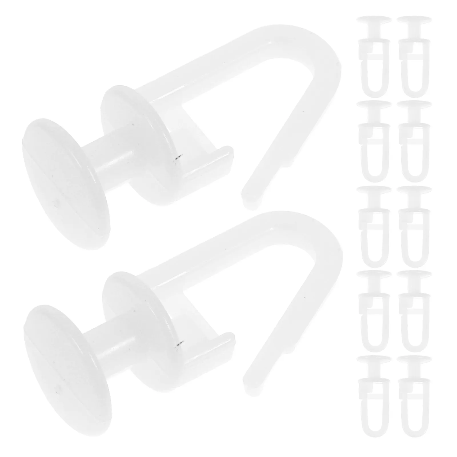 50pcs PVC Silent Curtain Track Gliders for Smooth Sliding Curtains – Drapery Hardware, Window Treatment