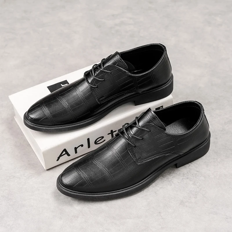 Premium Business Slip on Shoes Rub-Free Inner Craft, Elevated Soft Sole Stately for Daily Workplace Outfit Matching