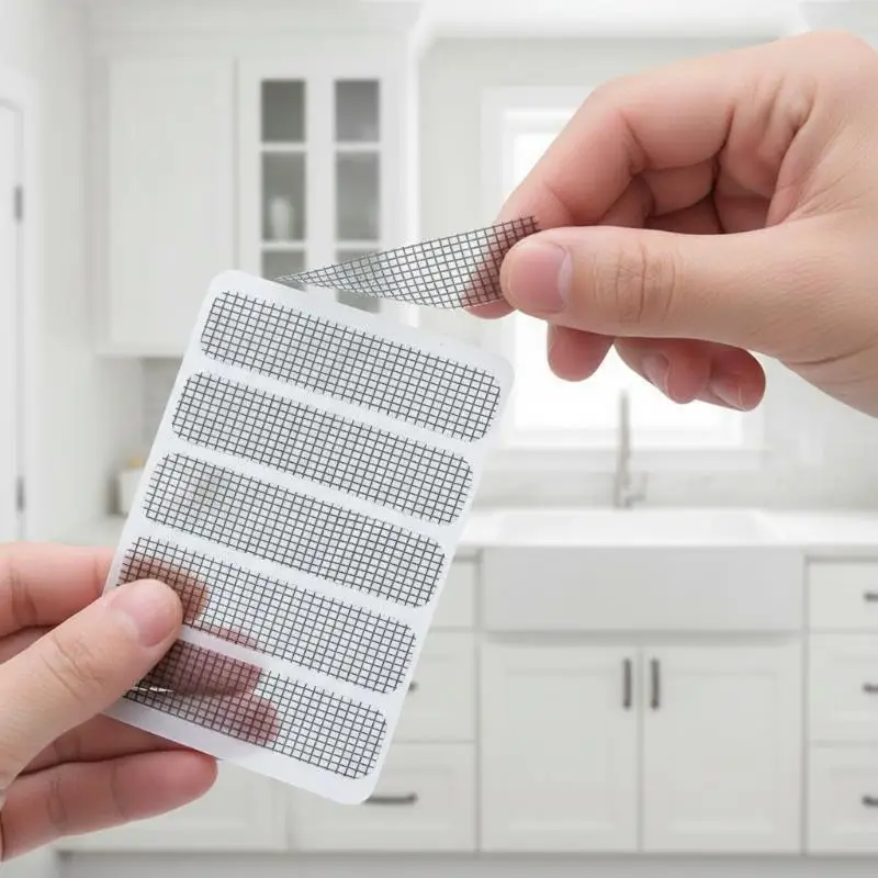 20/30Pcs Window Screen Repair Sticker for Drainage Hole Insect Proof Strong Adhesive Mesh Patch for Home Window Door Repair