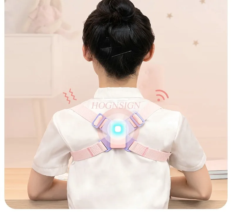 Sitting orthotic device, primary school students' writing posture corrector, intelligent reminder, vibration orthosis belt