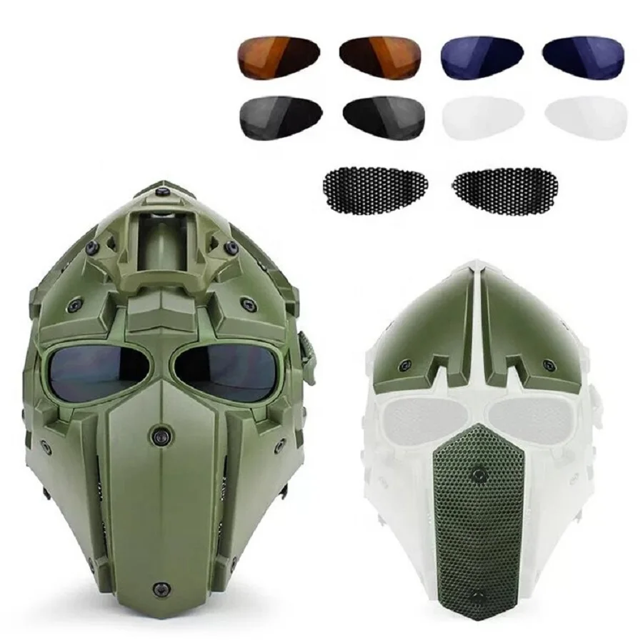 CS Game Máscara completa táctica multifunción con montaje NVG