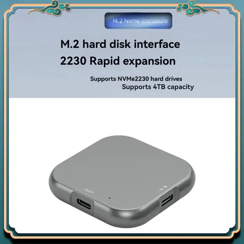 (Baru)-Enclosure SSD Nvme 2230 M.2 Magnetik 2230 M.2 Nvme SSD Enclosure PD 100W Pengisi Daya Cepat