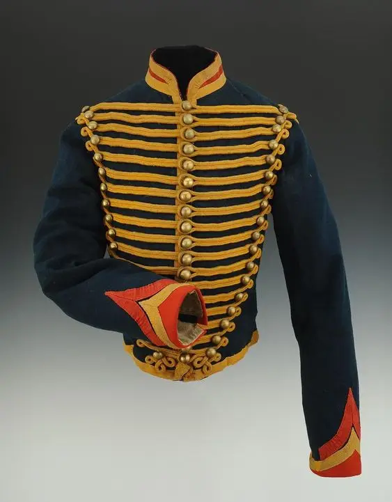 1860s Victorian Men Renaissance Dolman Troupe Costume Tudor Period King Steampunk Noble Military Officer Jacket Coat Halloween