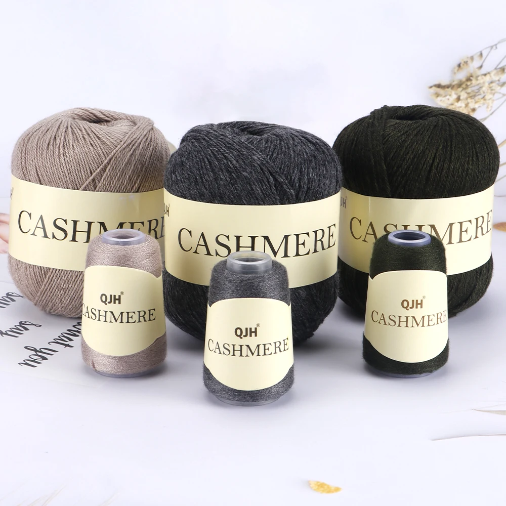 6pcs Cashmere Yarn, Crochet Hand-knitted Cashmere Knitting QJH Wool Yarn, Scarf Hand-Weaving  Sweater Wool Ball Thread Yarn