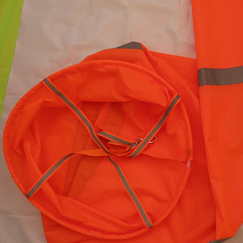 

Fluorescent Windsock Durable Rip-Stop Thickened Waterproof Reflective Belt Outdoor Wind Cone for Environmental Oil