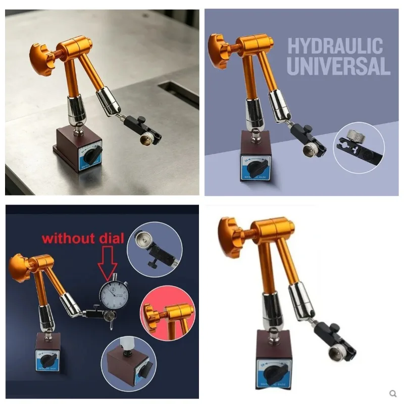 380mm Hydraulic Universal Magnetic Base Stand for Dial Indicator Precision Measuring Tool