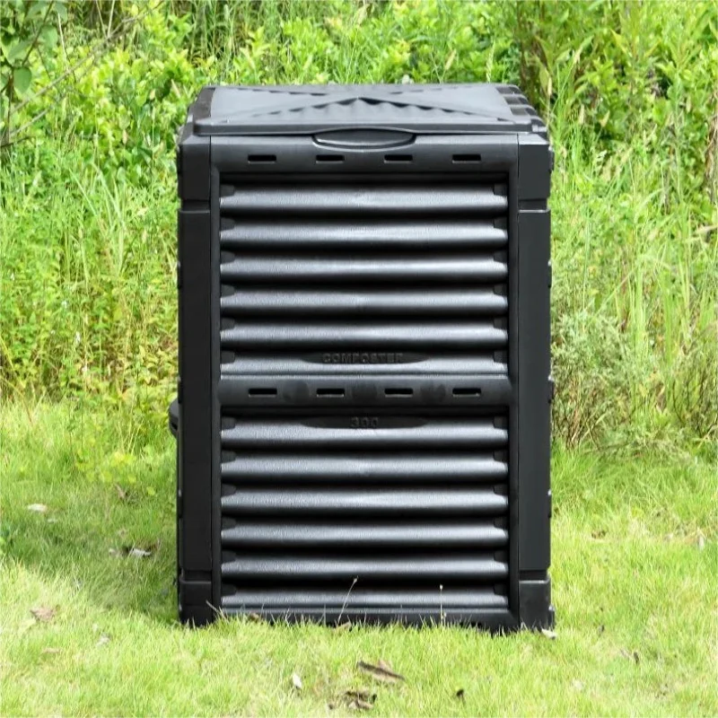 

80Gallon Wholesale Composter for Garden Outdoor Compostable Waste Container Dustbin Compost Bin with Lid