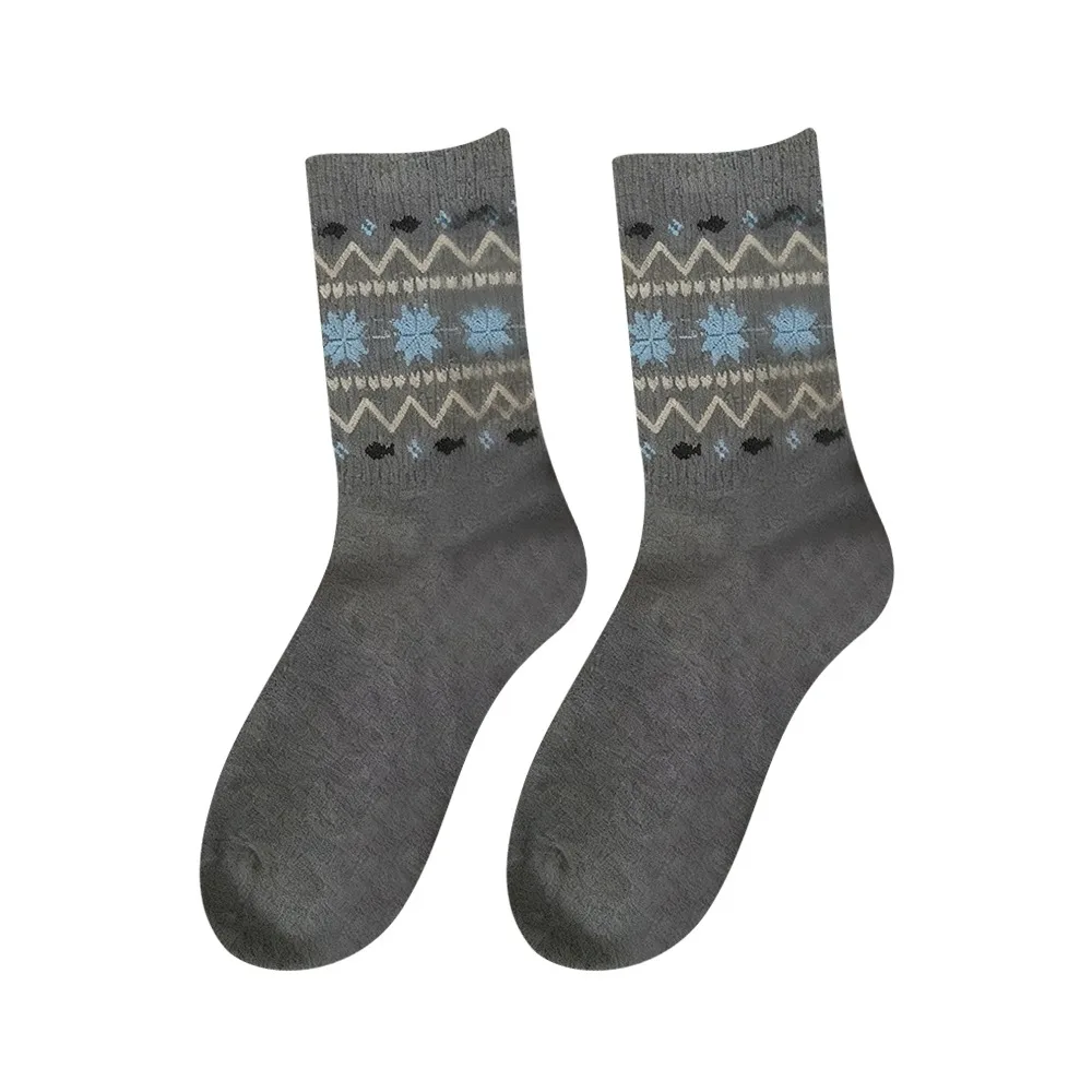 1/4 Pairs لينة الدافئة النساء الجوارب المضادة للبرد تنفس متوسطة أنبوب الجوارب مكدسة الجوارب الخريف الشتاء #1