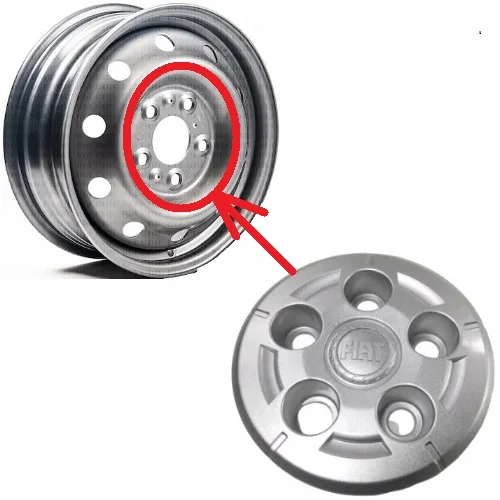 HAIR WHEEL HUB COVER (1 PC PRICE) FIAT DUCATO FOR 2006-2019 16 RIM 1352633080-FI312001-1358876