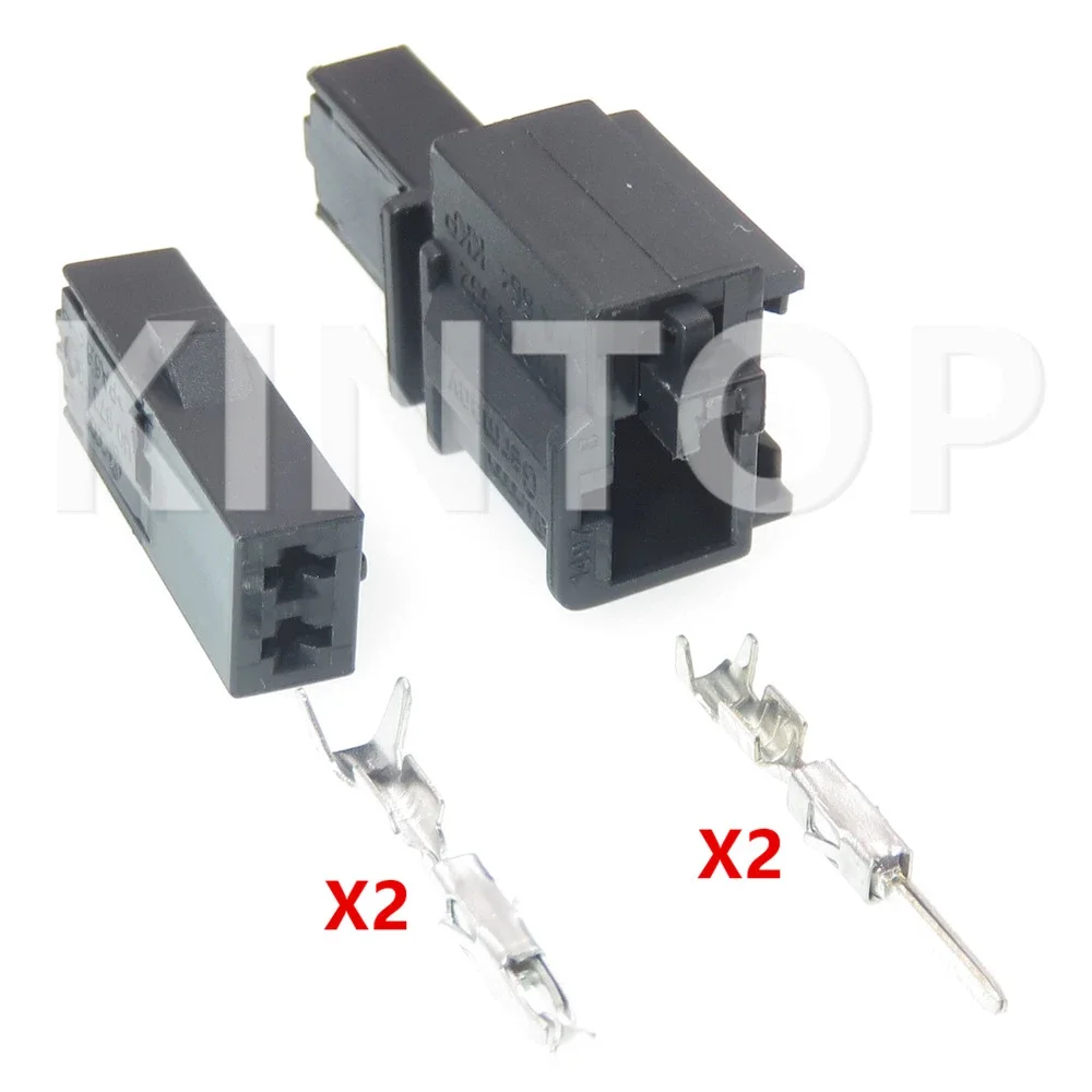 1 Set 2 Pins Auto Tweeter Wiring Harness Plug 1J0973119 1J0973332 AC Assembly Car Lamp Unsealed Socket For VW Audi - Detail 1