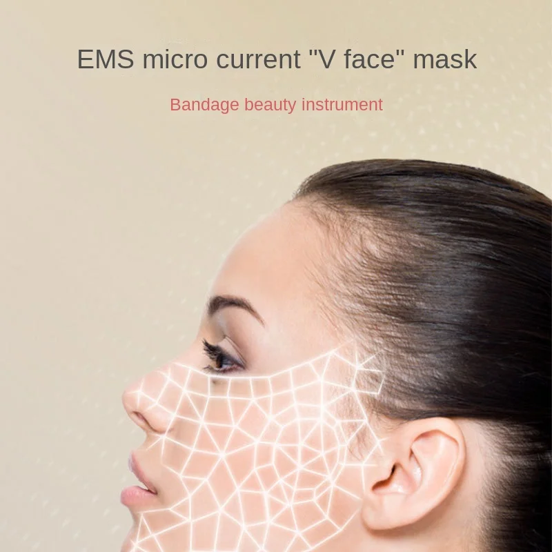 Facial Contouring Beauty Machine with EMS Microcurrent, Colorful Light and Silicone Massager for V-Shaped Face facial equipment