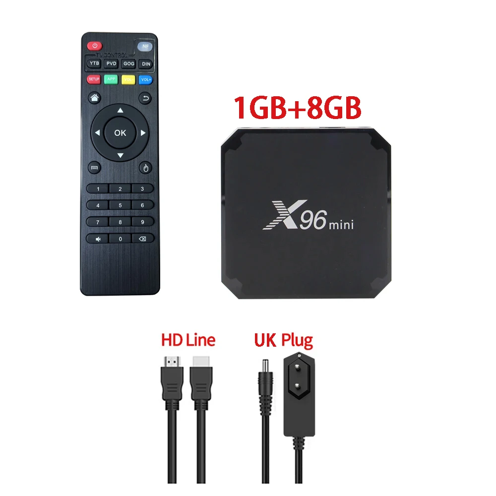 Original X96 mini Android 11.0 Smart TV Box Quad Core 2GB 16GB WiFi Media Player X96mini Set top box 1G 8G