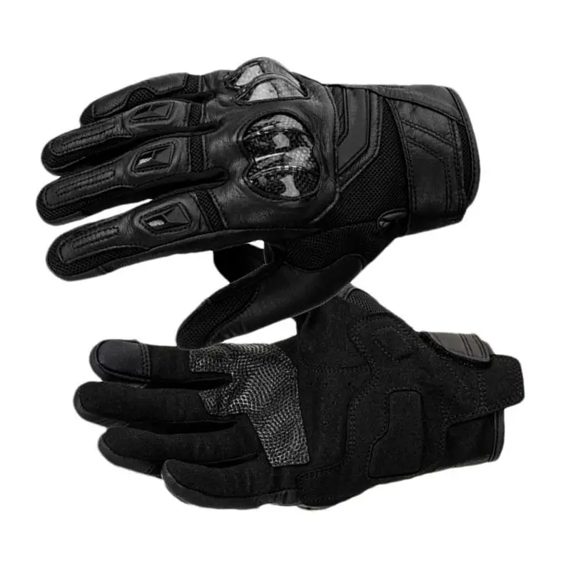 Breathable Motorcycle Gloves Full Finger Bicycle Gloves Anti-Slip Touchscreen Bike Riding Gloves Shock-Absorbing Padded Cycling