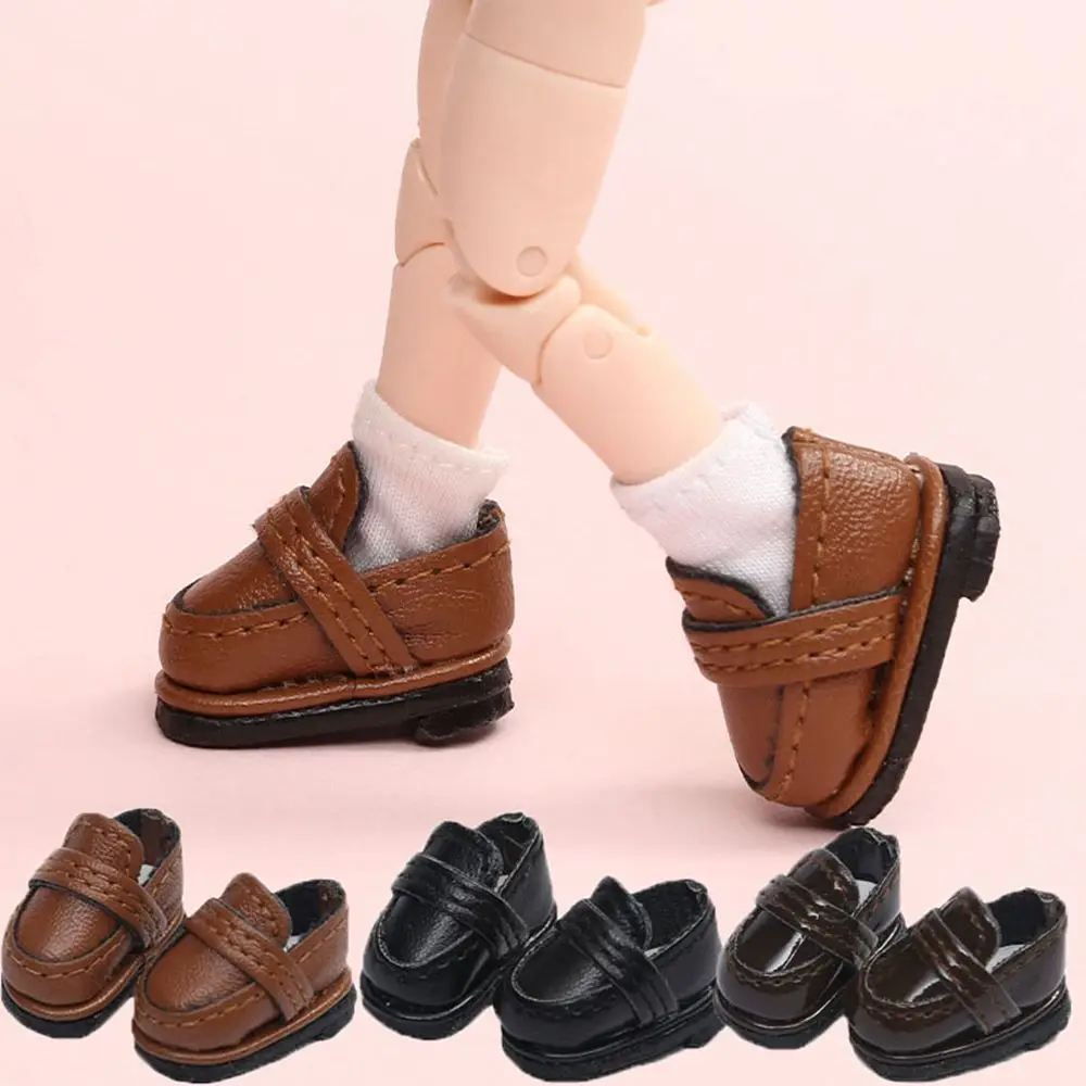 OB11 Shoes GSC Clay YMY body9 Plain Body 1/12 BJD Casual Leather Mini Shoes Doll Accessories Cowhide Dolls Shoes Kids Toys