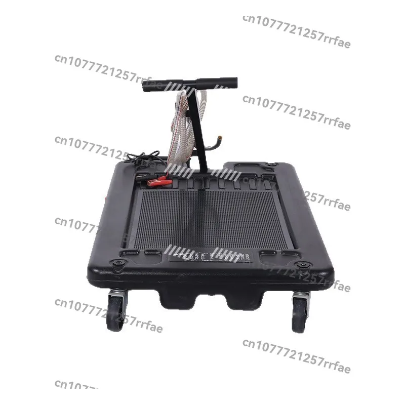 Low profile transmission Plastic oil plate Waste oil collector Pulley mobile oil basin