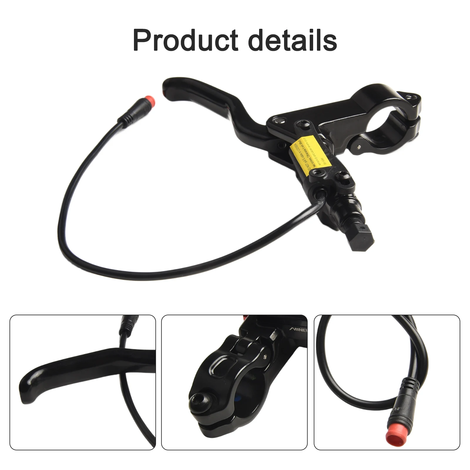 E-Bike Brake Accessories Electric Bike For Bafang Hall Spare Parts Aluminum Alloy Black/Red Brake Handle Brand New