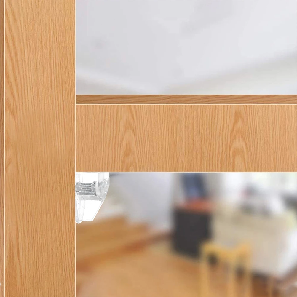 

50pcs Clear Plastic Shelf Support Pegs Cabinet Holders Bookshelf Pins For Wood Shelving Replacement Hardware Home Office Storage