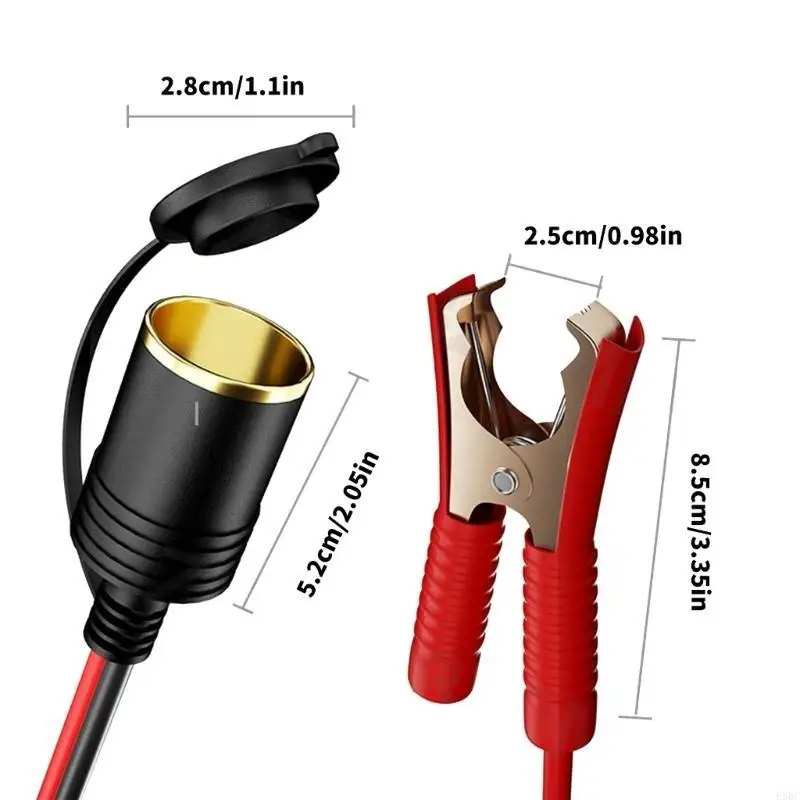 

High Conductivity Plug Car Battery To Cigarettes Converter For Outdoor Camping And Temporary Power Needs