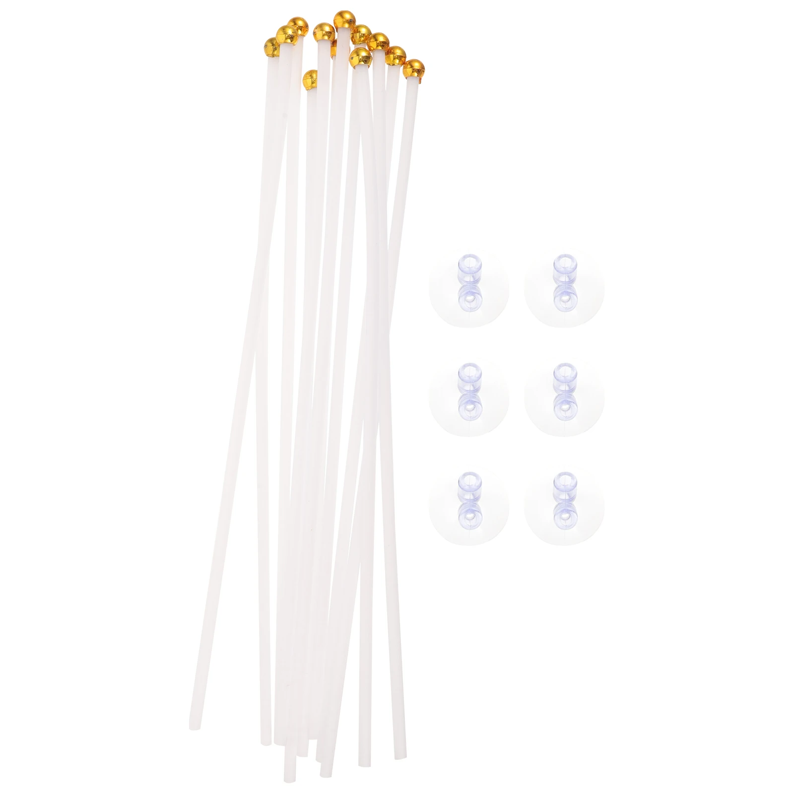 

6pcs Durable Plastic Holder Windproof Car Flag Mount Suction Cup Stand Display Tool For Outdoor Adhesive Base Bracket Suction