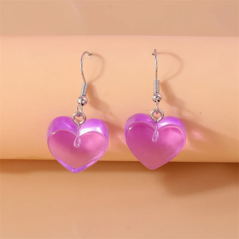 Aihua Glänzende glitzernde rote Herz-Ohrringe für Frauen, romantische Freundinnen, Braut, Hochzeit, Party, Schmuck, Valentinstagsgeschenke – Detail 17
