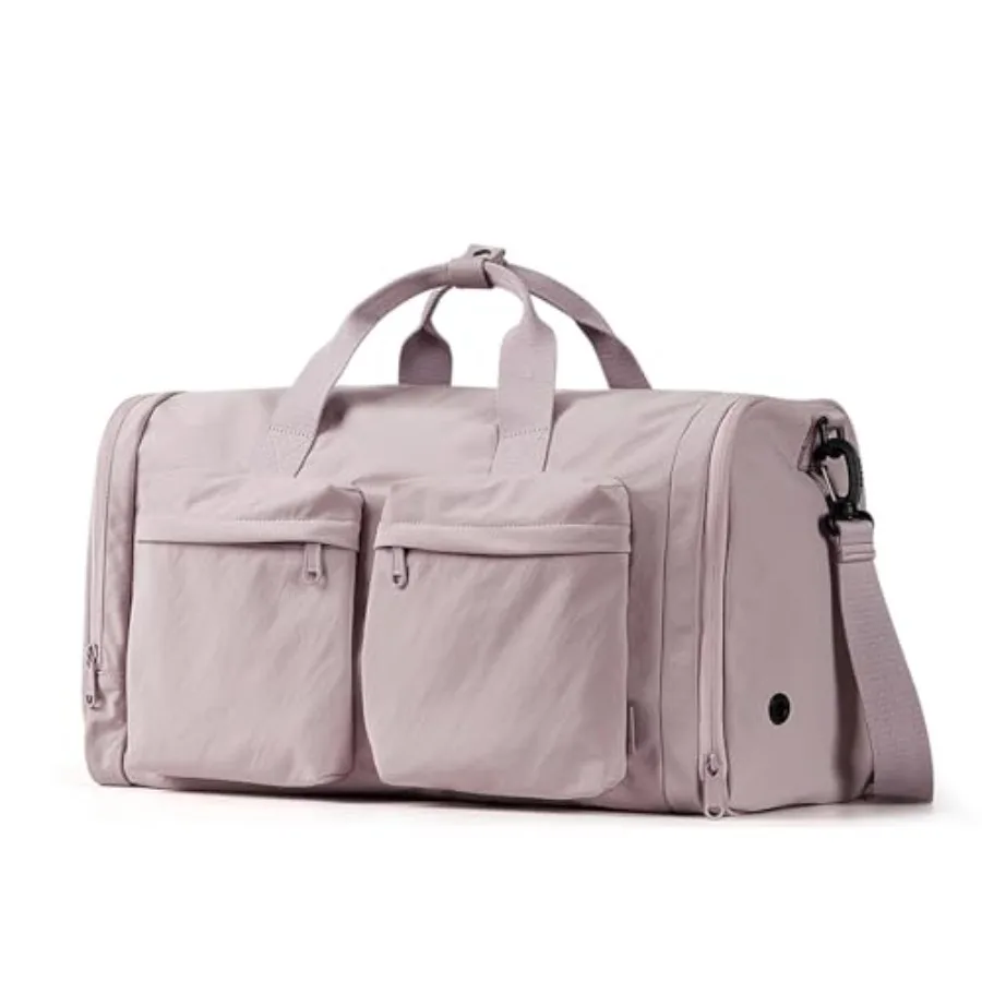 

Foldable Travel Duffel Bag for Women with Shoes Compartment 3 1 Carry on Gym Bag with Removable Dry Wet Bag LightweightandWater