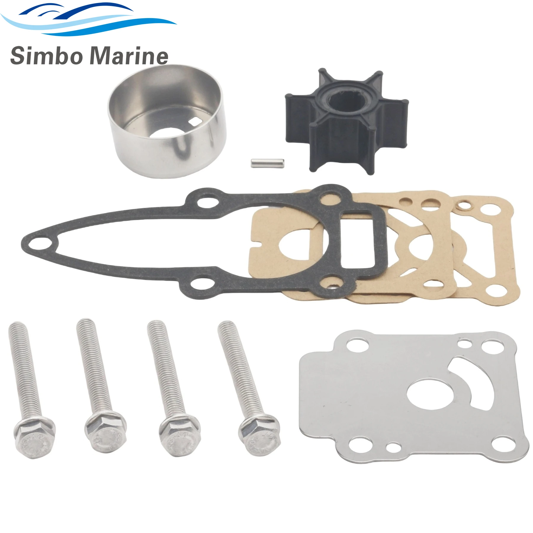 

3B2-87322 Water Pump Impeller Repair Kit Replacement for Tohatsu Nissan 8 To 10 HP M NS 8 9.8 B Mercury Outboard Motor 803750A03