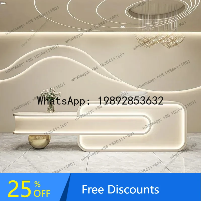 

LL Итальянский стиль Салон красоты Стойки регистрации Магазин одежды Роскошные простоты Стойки регистрации Дизайнерская мебель Свет