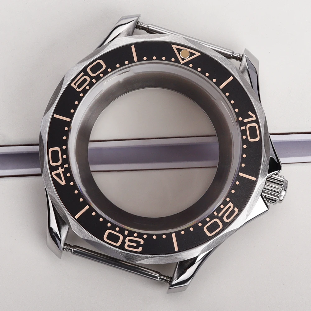 41mm Watch Case and Bracelet Stainless Steel Waterproof for Seamaster 300 NH35 NH36 NH38 Movements 31mm Dial Watch Accessories image 3