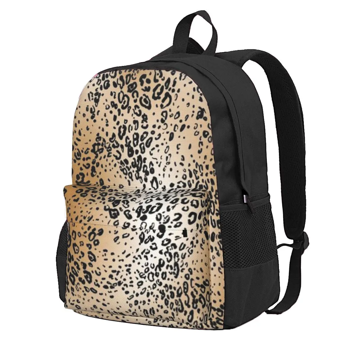 Animal Print Look LeopardStudent Backpack School Bag Hiking Travel Daypack for Boys Girls Fashion Bookbag Shoulder Bags